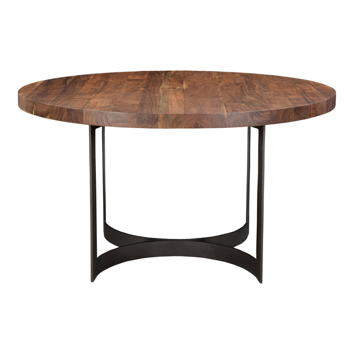 American Home Furniture | Moe's Home Collection - Bent Round Dining Table 54In Smoked