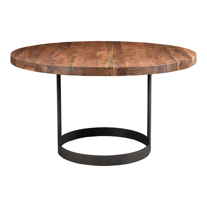 American Home Furniture | Moe's Home Collection - Bent Round Dining Table 54In Smoked