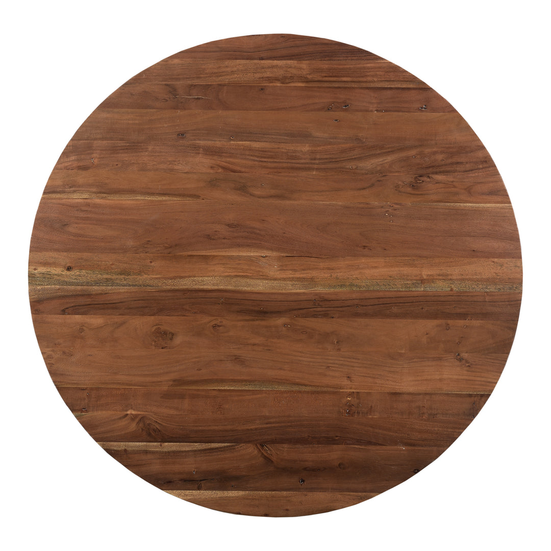 American Home Furniture | Moe's Home Collection - Bent Round Dining Table 54In Smoked