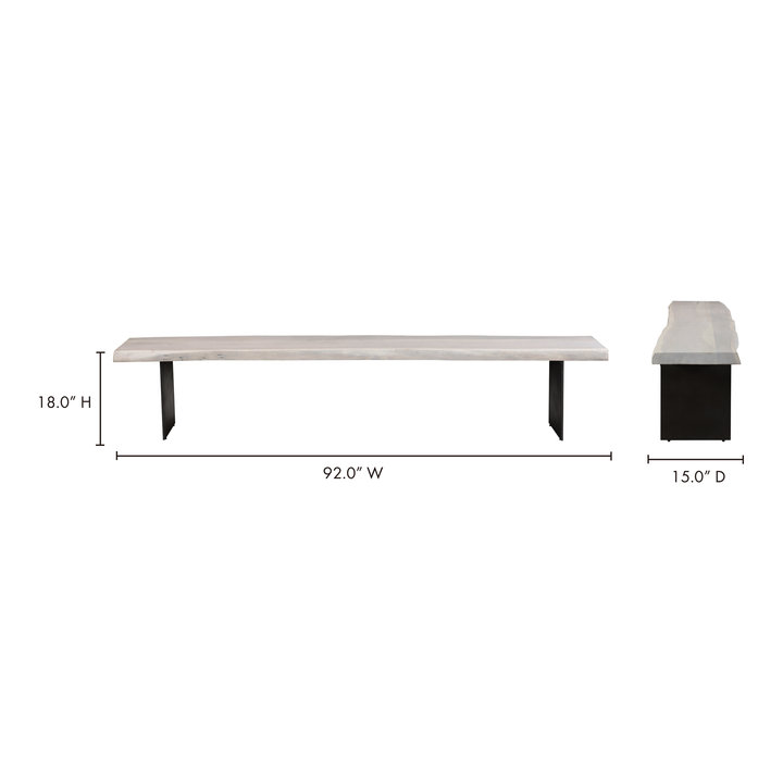 American Home Furniture | Moe's Home Collection - Evans Dining Bench