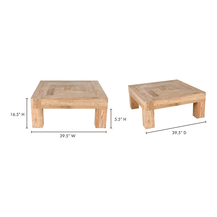 American Home Furniture | Moe's Home Collection - Evander Coffee Table Aged Oak