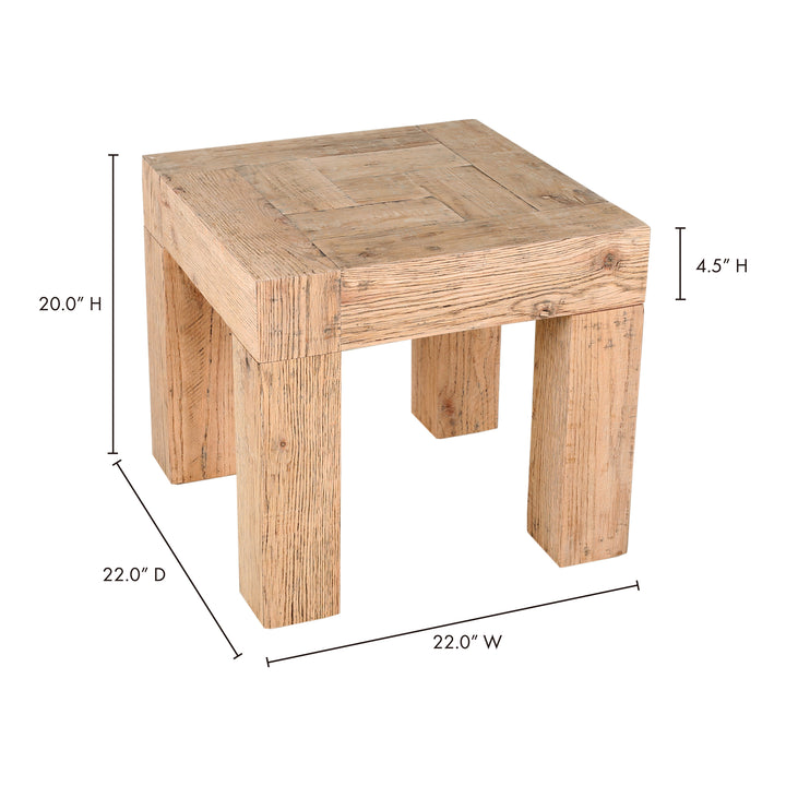 American Home Furniture | Moe's Home Collection - Evander Side Table Aged Oak