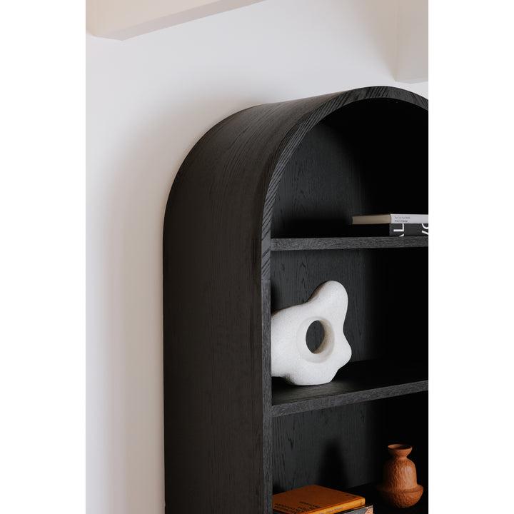 American Home Furniture | Moe's Home Collection - Wilde Display Cabinet Black Oak