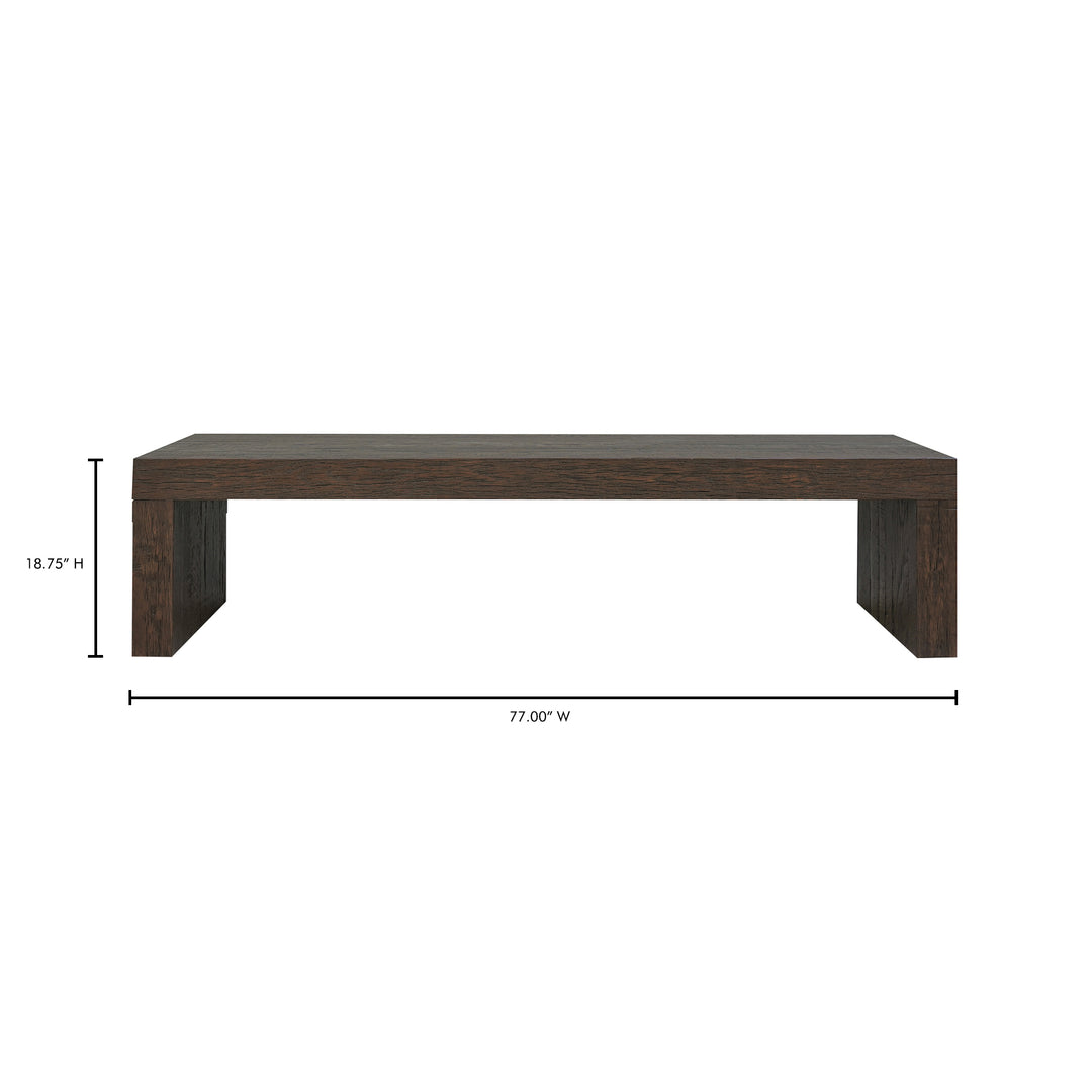 American Home Furniture | Moe's Home Collection - Evander Dining Bench Rustic Brown