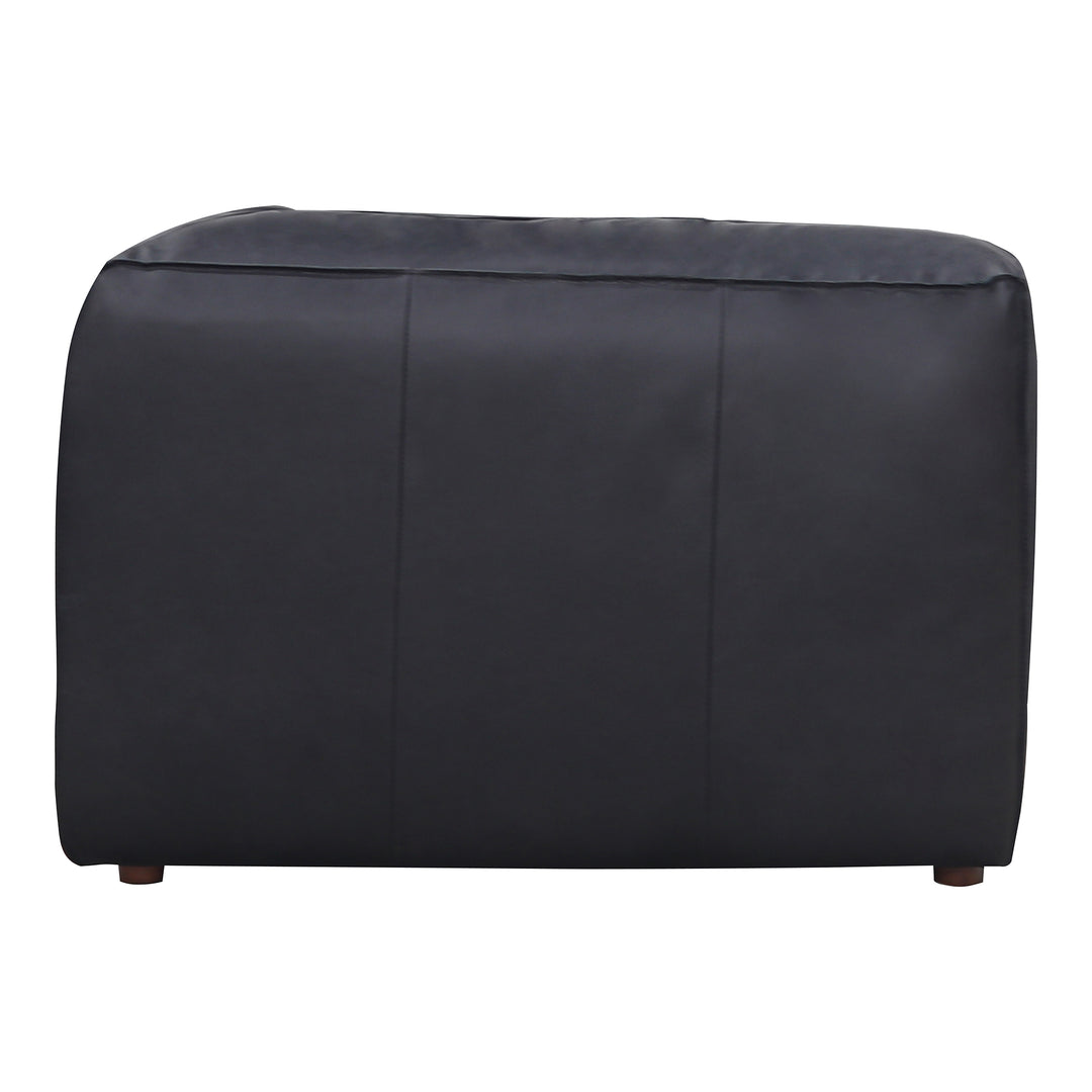 American Home Furniture | Moe's Home Collection - Form Corner Chair Vantage Black Leather