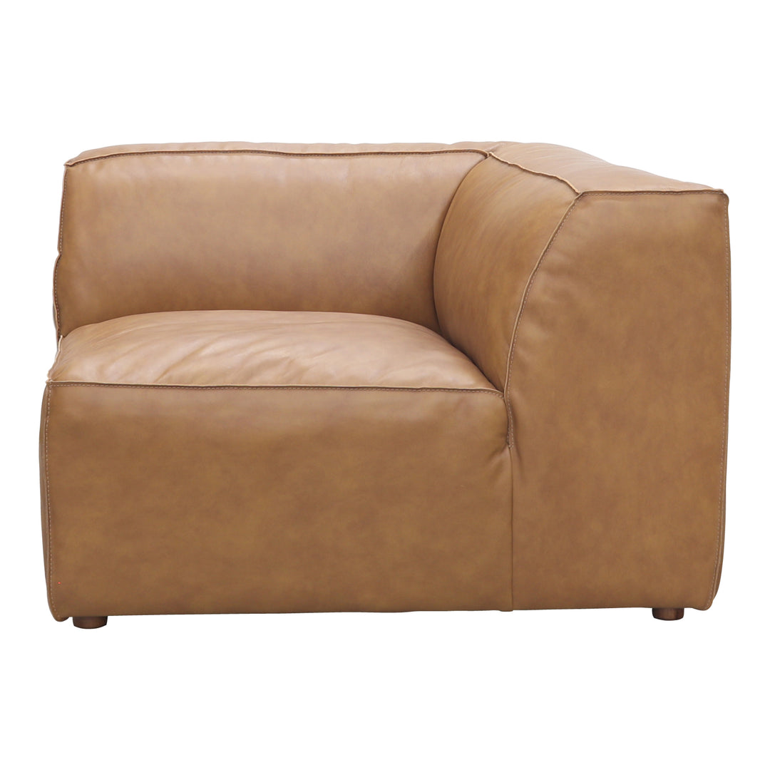 American Home Furniture | Moe's Home Collection - Form Corner Chair Sonoran Tan Leather