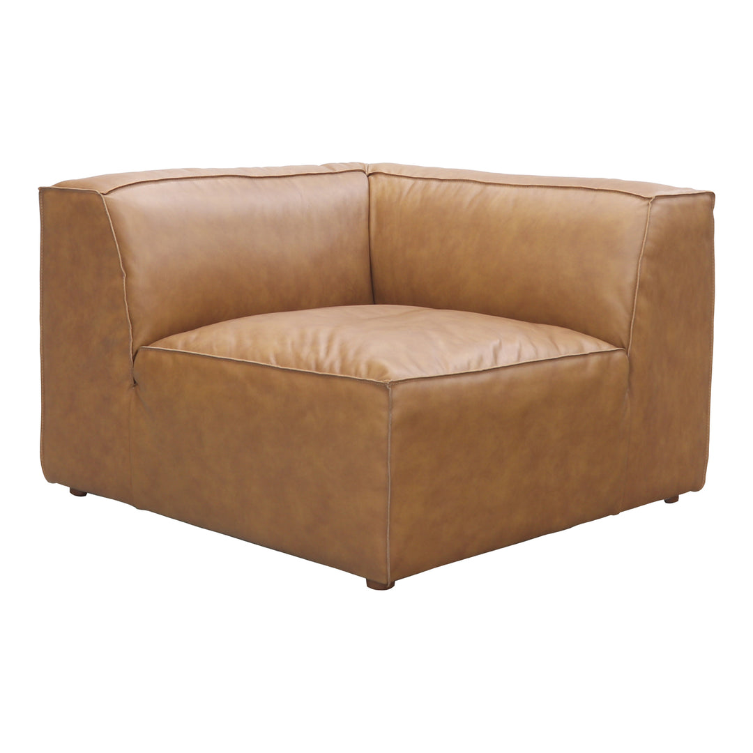 American Home Furniture | Moe's Home Collection - Form Corner Chair Sonoran Tan Leather