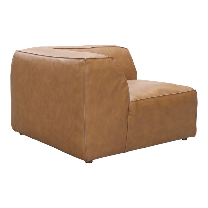 American Home Furniture | Moe's Home Collection - Form Corner Chair Sonoran Tan Leather