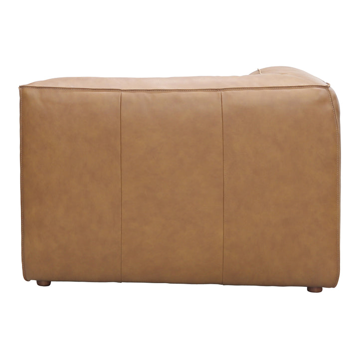 American Home Furniture | Moe's Home Collection - Form Corner Chair Sonoran Tan Leather