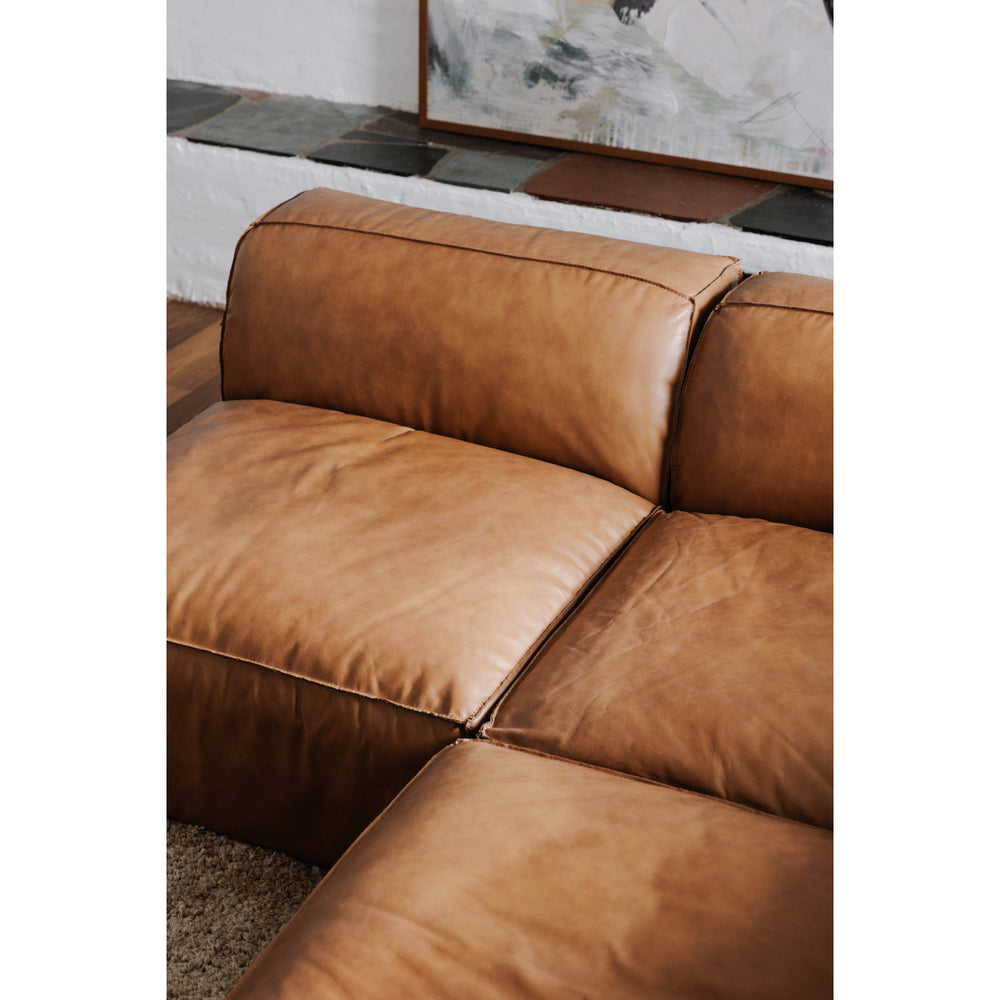 American Home Furniture | Moe's Home Collection - Form Corner Chair Sonoran Tan Leather