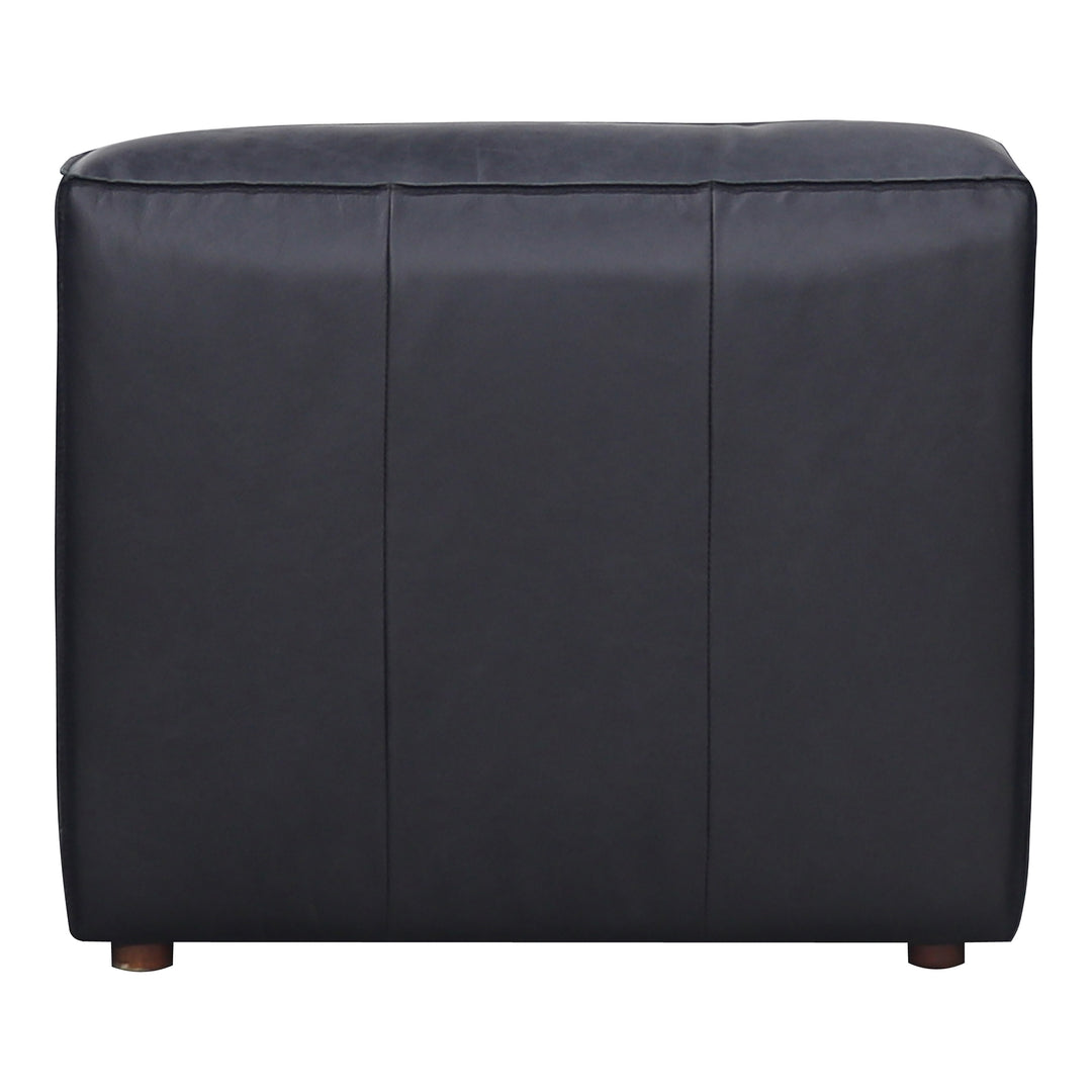 American Home Furniture | Moe's Home Collection - Form Slipper Chair Vantage Black Leather