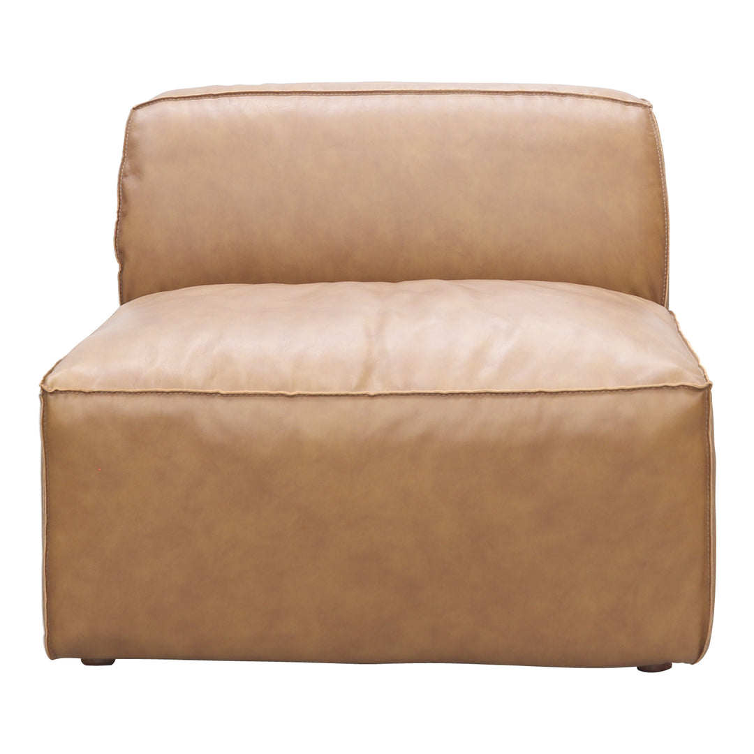 American Home Furniture | Moe's Home Collection - Form Slipper Chair Sonoran Tan Leather