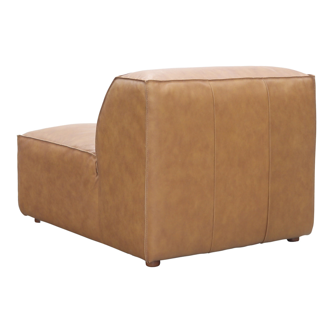 American Home Furniture | Moe's Home Collection - Form Slipper Chair Sonoran Tan Leather