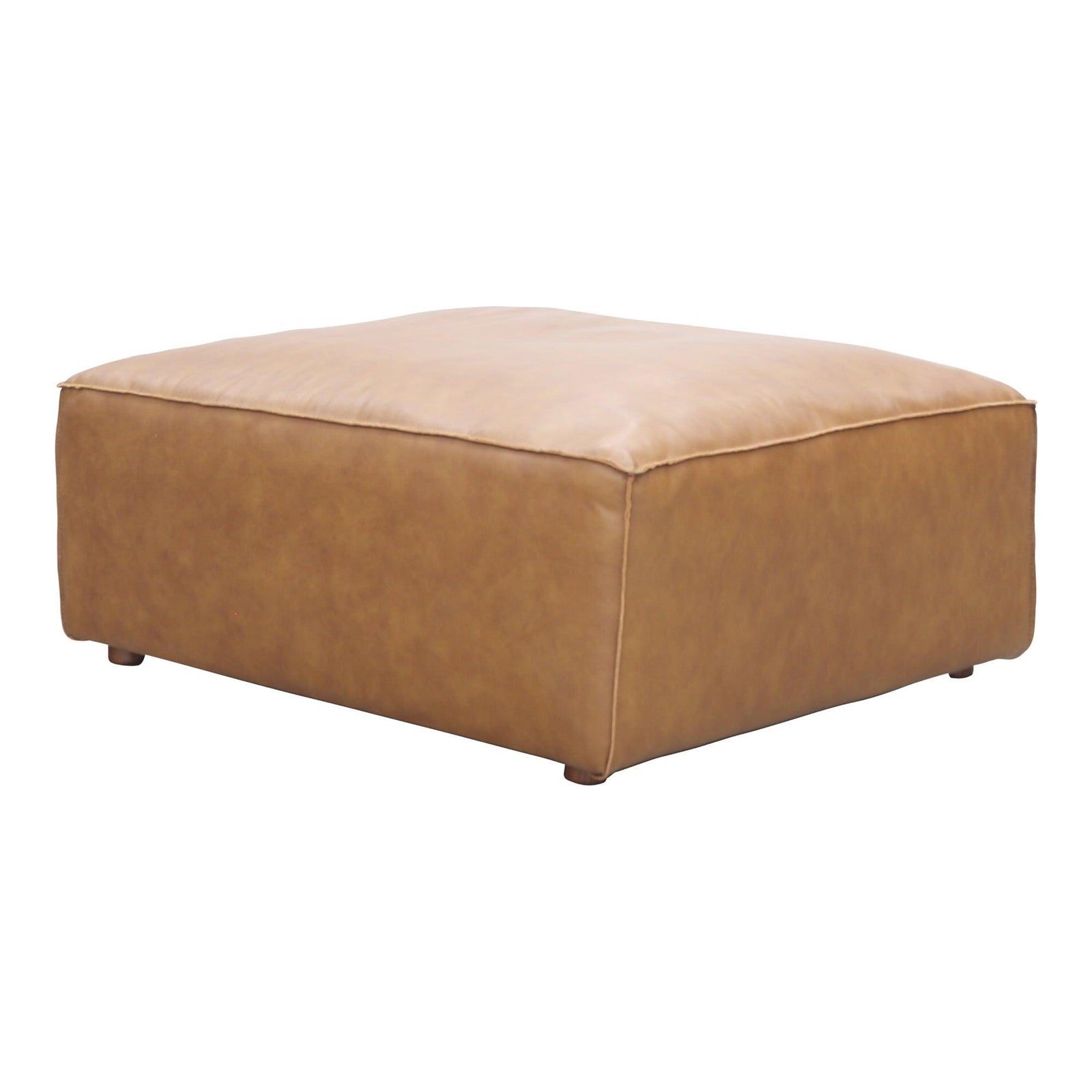 Moe's Home Collection - Form Ottoman Sonoran Tan Leather - XQ-1003-40 | American Home Furniture