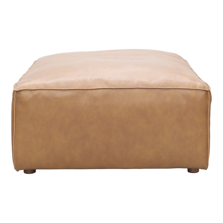 American Home Furniture | Moe's Home Collection - Form Ottoman Sonoran Tan Leather