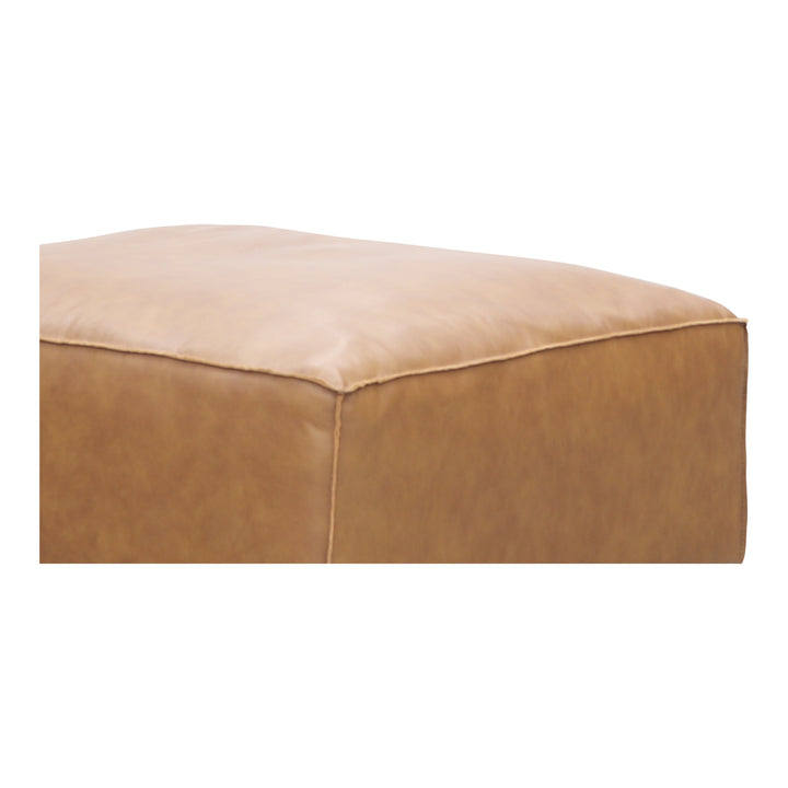 American Home Furniture | Moe's Home Collection - Form Ottoman Sonoran Tan Leather