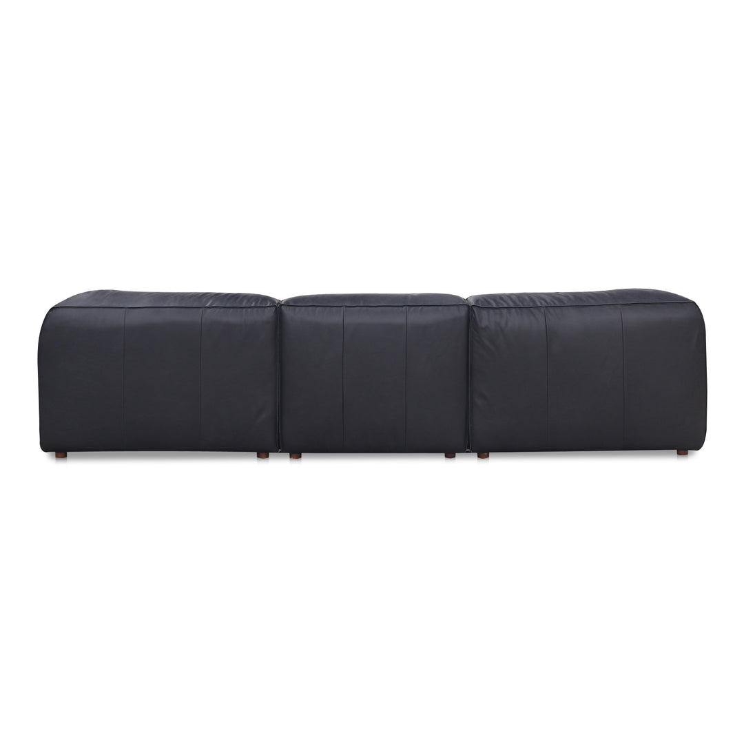 American Home Furniture | Moe's Home Collection - Form Signature Modular Sectional Vantage Black Leather