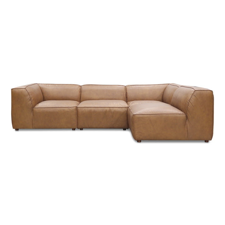 American Home Furniture | Moe's Home Collection - Form Signature Modular Sectional Sonoran Tan Leather