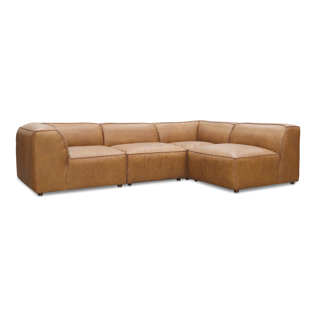 American Home Furniture | Moe's Home Collection - Form Signature Modular Sectional Sonoran Tan Leather