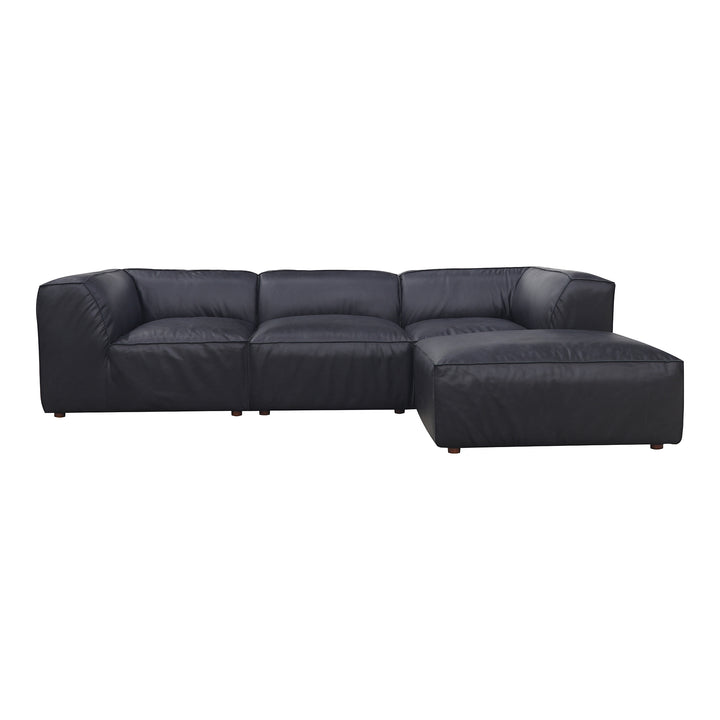 American Home Furniture | Moe's Home Collection - Form Lounge Modular Sectional Vantage Black Leather