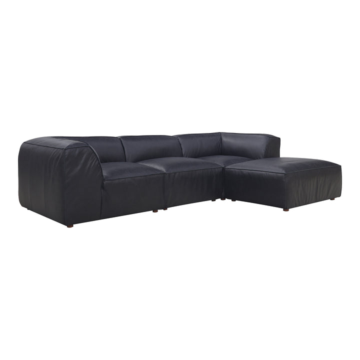 American Home Furniture | Moe's Home Collection - Form Lounge Modular Sectional Vantage Black Leather