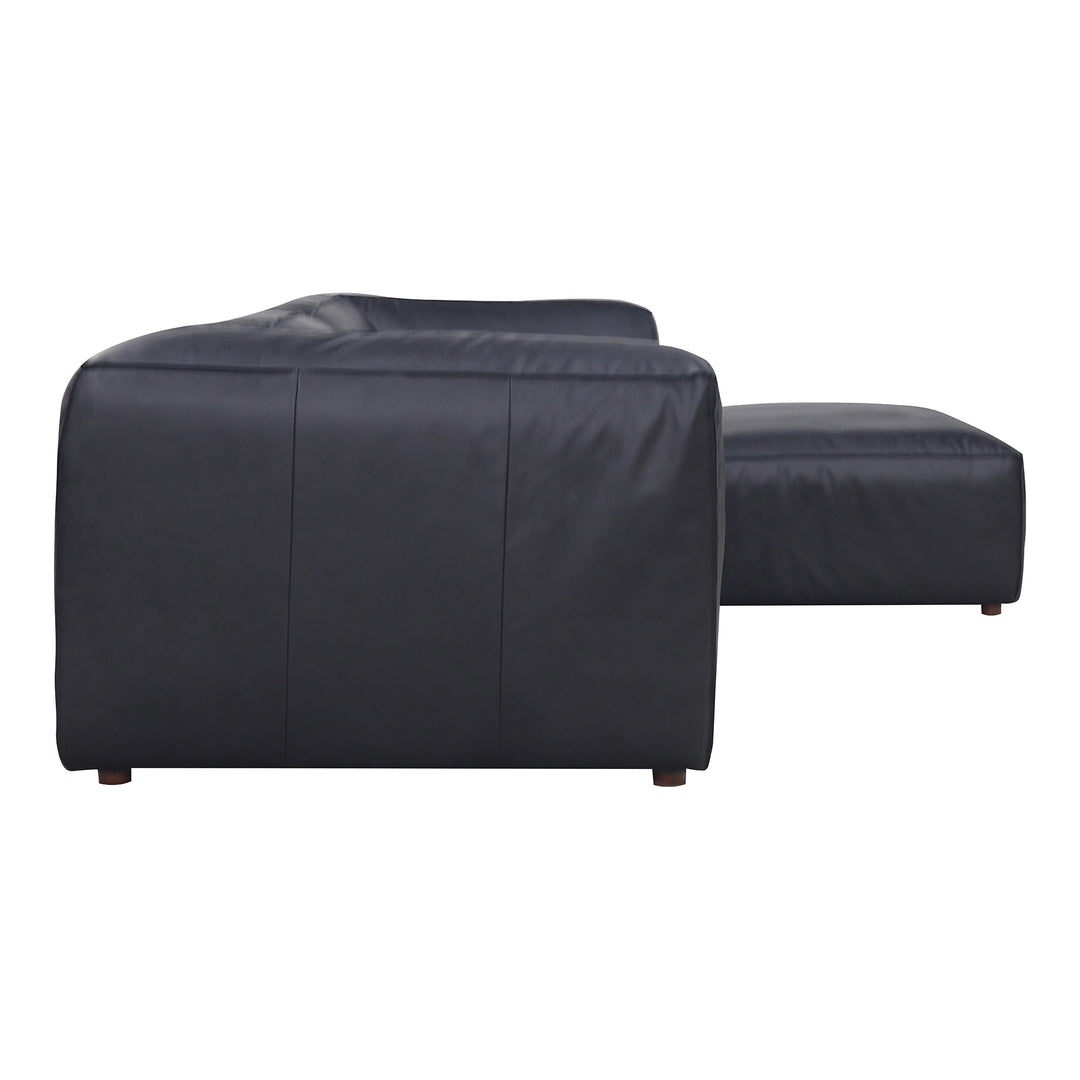 American Home Furniture | Moe's Home Collection - Form Lounge Modular Sectional Vantage Black Leather