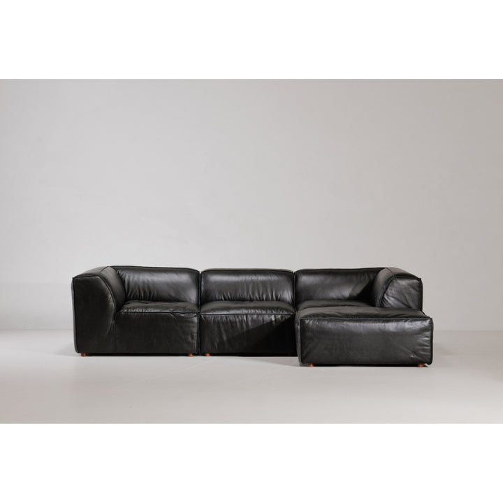 American Home Furniture | Moe's Home Collection - Form Lounge Modular Sectional Vantage Black Leather