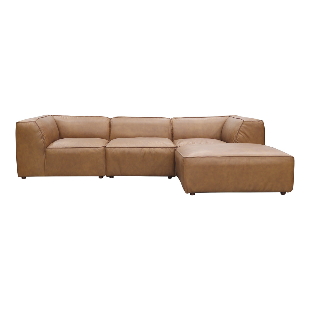 American Home Furniture | Moe's Home Collection - Form Lounge Modular Sectional Sonoran Tan Leather