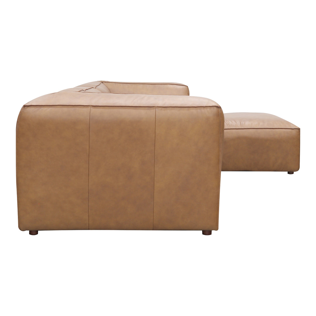American Home Furniture | Moe's Home Collection - Form Lounge Modular Sectional Sonoran Tan Leather