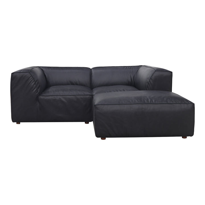 American Home Furniture | Moe's Home Collection - Form Nook Modular Sectional Vantage Black Leather