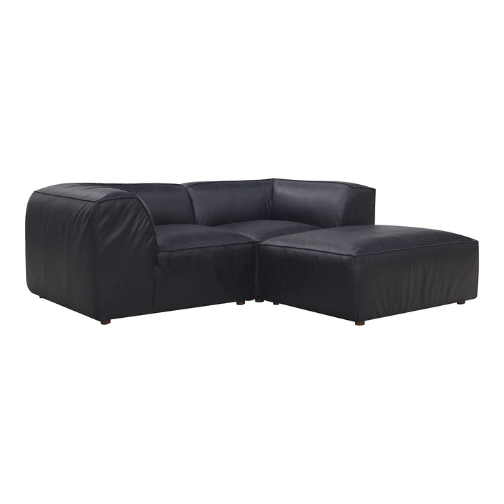 American Home Furniture | Moe's Home Collection - Form Nook Modular Sectional Vantage Black Leather
