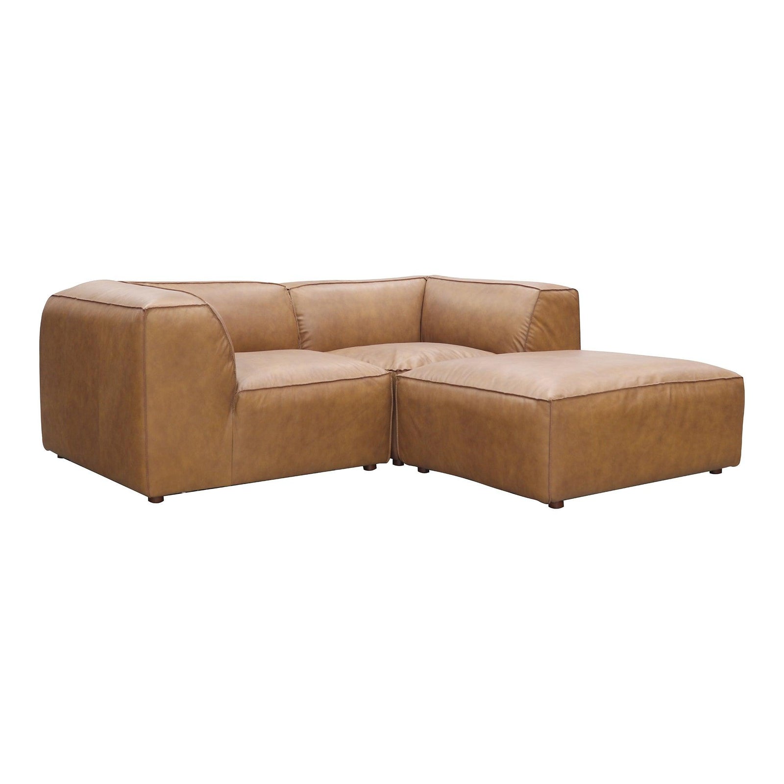 Moe's Home Collection - Form Nook Modular Sectional Sonoran Tan Leather - XQ-1006-40 | American Home Furniture