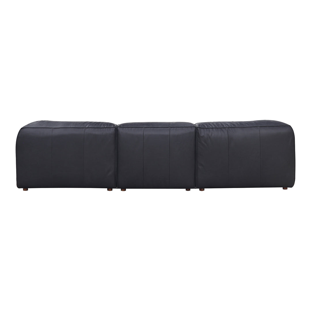 American Home Furniture | Moe's Home Collection - Form Classic L Modular Sectional Vantage Black Leather