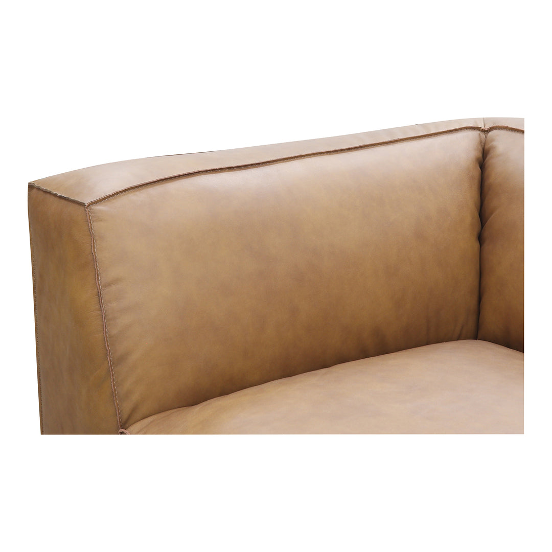 American Home Furniture | Moe's Home Collection - Form Classic L Modular Sectional Sonoran Tan Leather