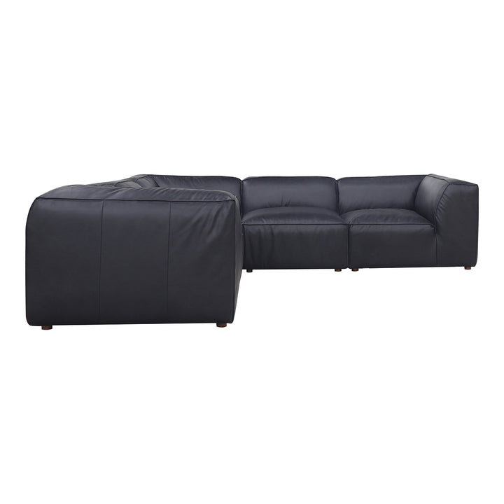 American Home Furniture | Moe's Home Collection - Form Dream Modular Sectional Vantage Black Leather