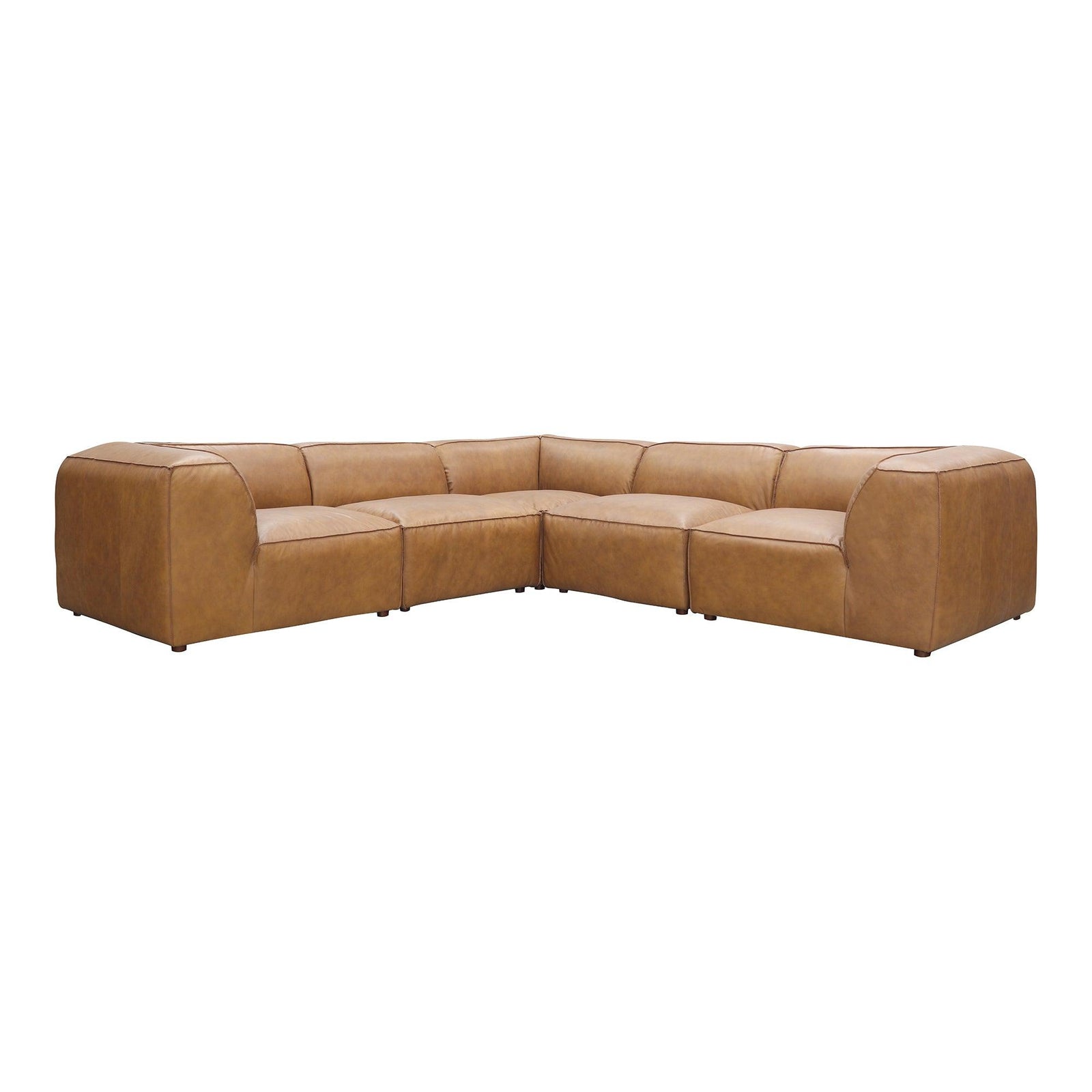Moe's Home Collection - Form Dream Modular Sectional Sonoran Tan Leather - XQ-1008-40 | American Home Furniture