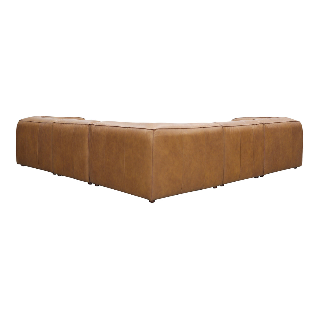 American Home Furniture | Moe's Home Collection - Form Dream Modular Sectional Sonoran Tan Leather