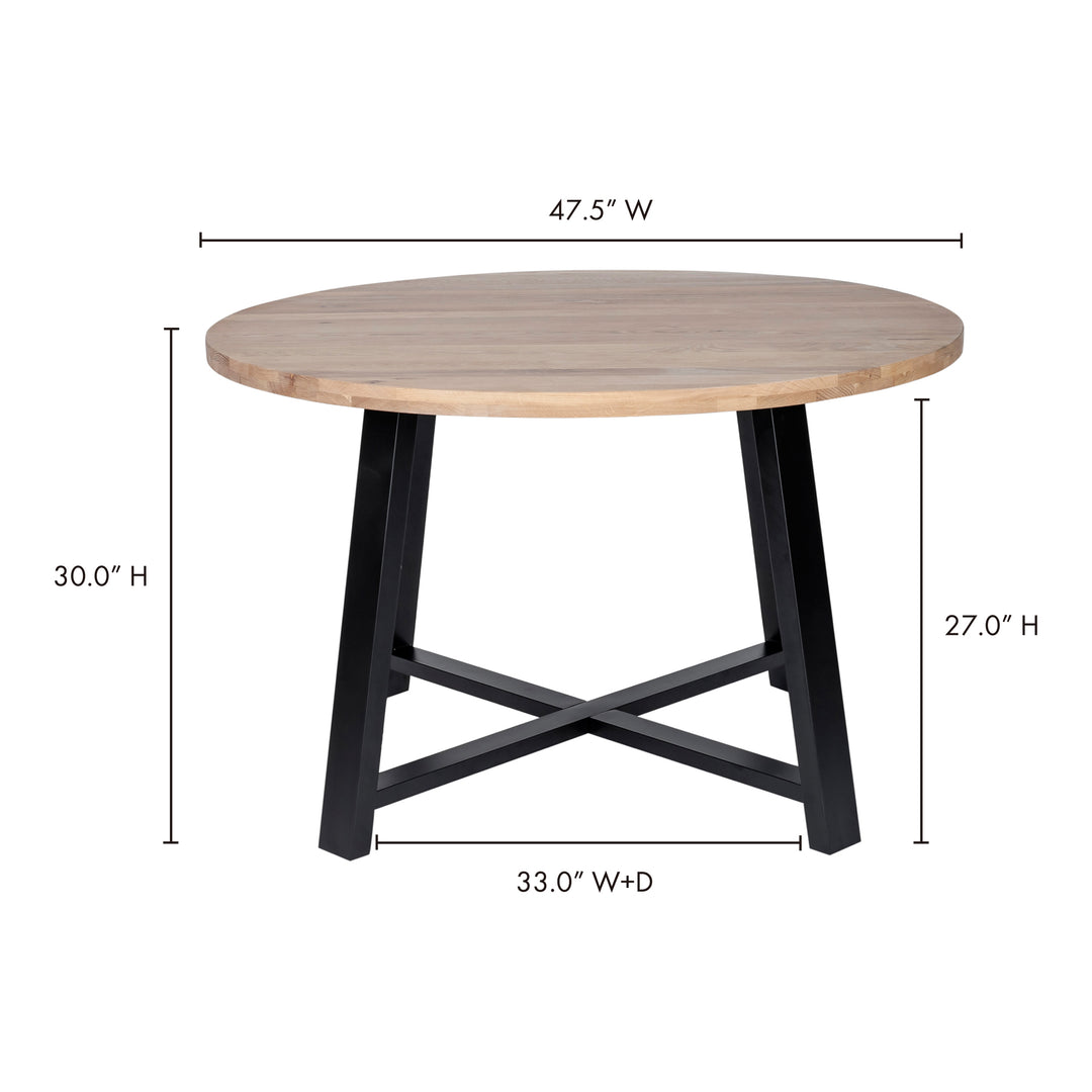 American Home Furniture | Moe's Home Collection - Mila Round Dining Table