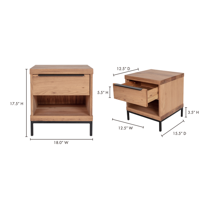 American Home Furniture | Moe's Home Collection - Montego One Drawer Nightstand