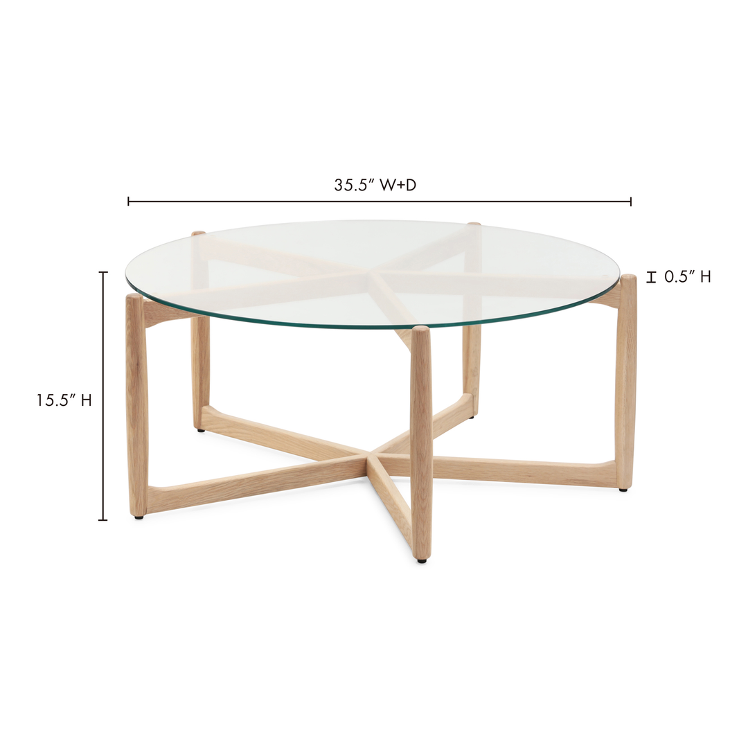 American Home Furniture | Moe's Home Collection - Hetta Coffee Table Oak