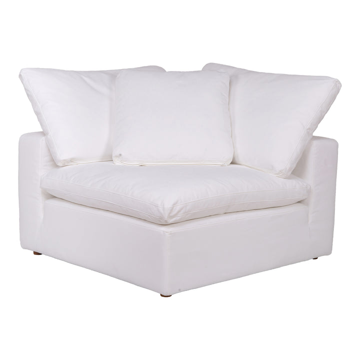 American Home Furniture | Moe's Home Collection - Clay Corner Chair Performance Fabric White