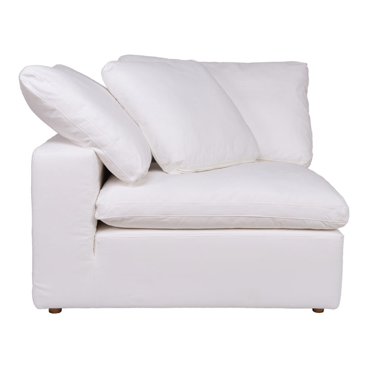 American Home Furniture | Moe's Home Collection - Clay Corner Chair Performance Fabric White