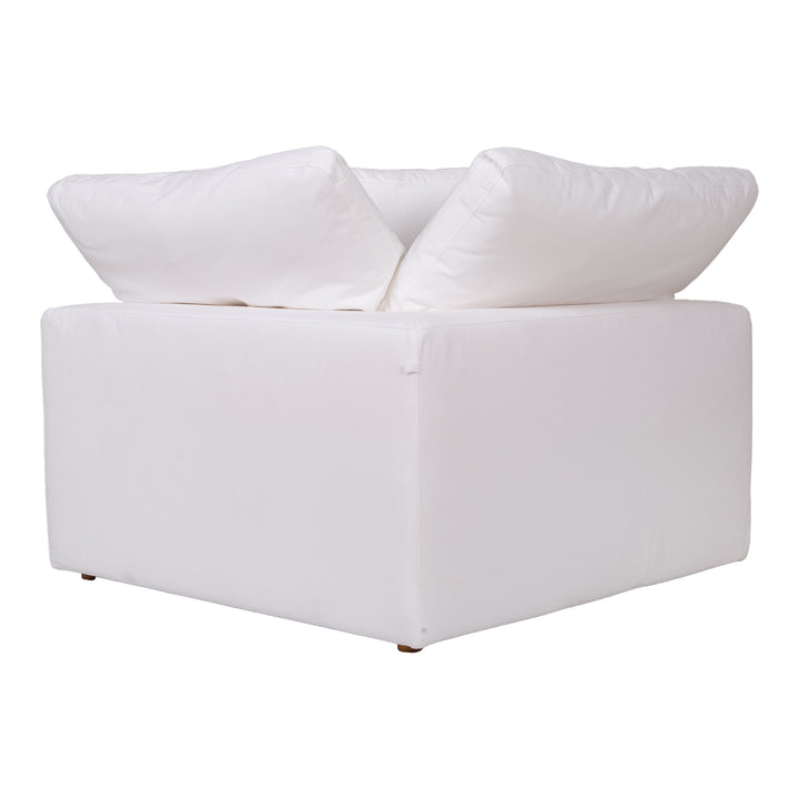 American Home Furniture | Moe's Home Collection - Clay Corner Chair Performance Fabric White