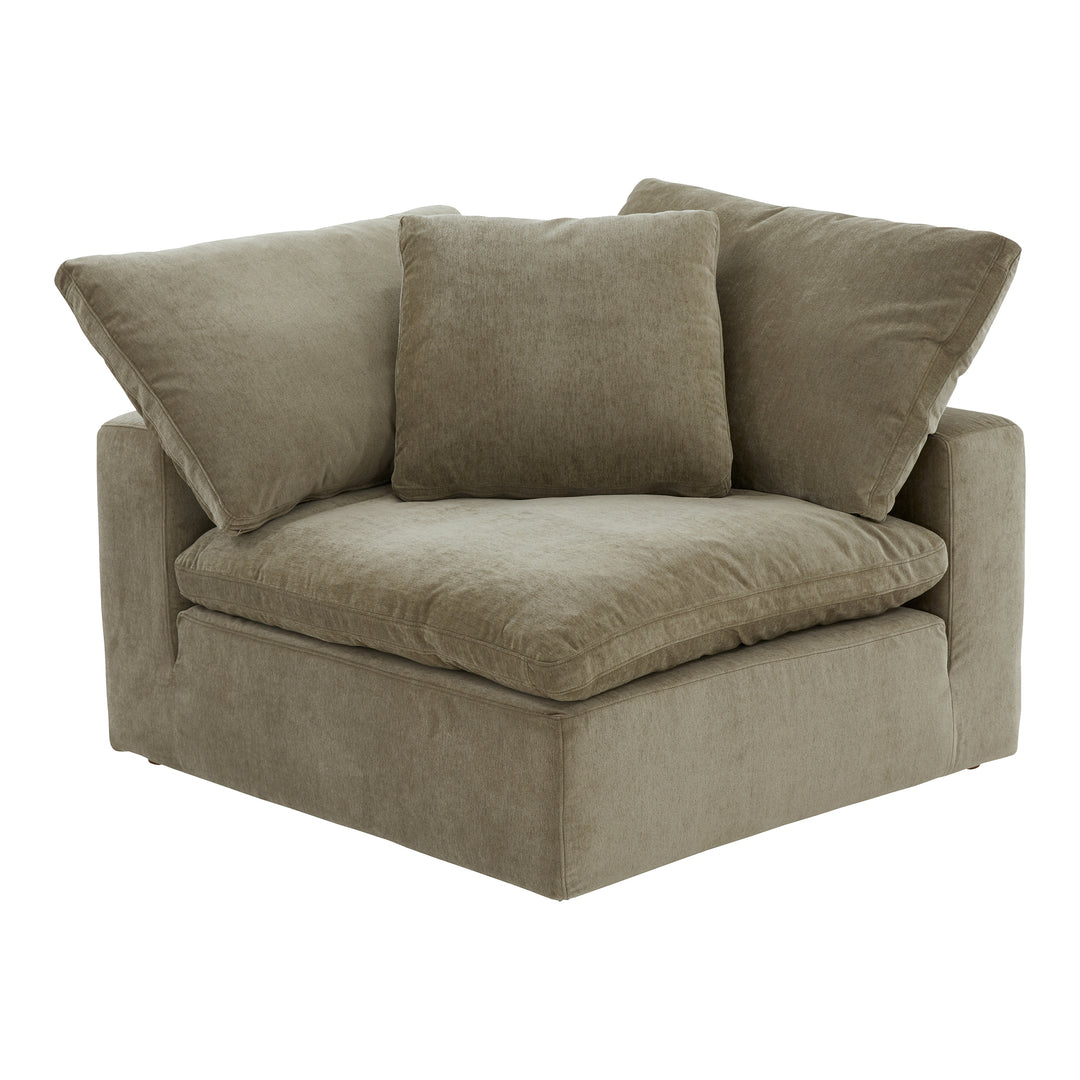 American Home Furniture | Moe's Home Collection - Clay Corner Chair Performance Fabric Desert Sage