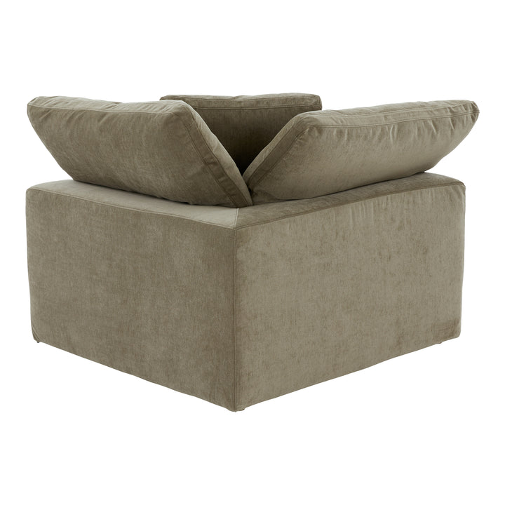 American Home Furniture | Moe's Home Collection - Clay Corner Chair Performance Fabric Desert Sage