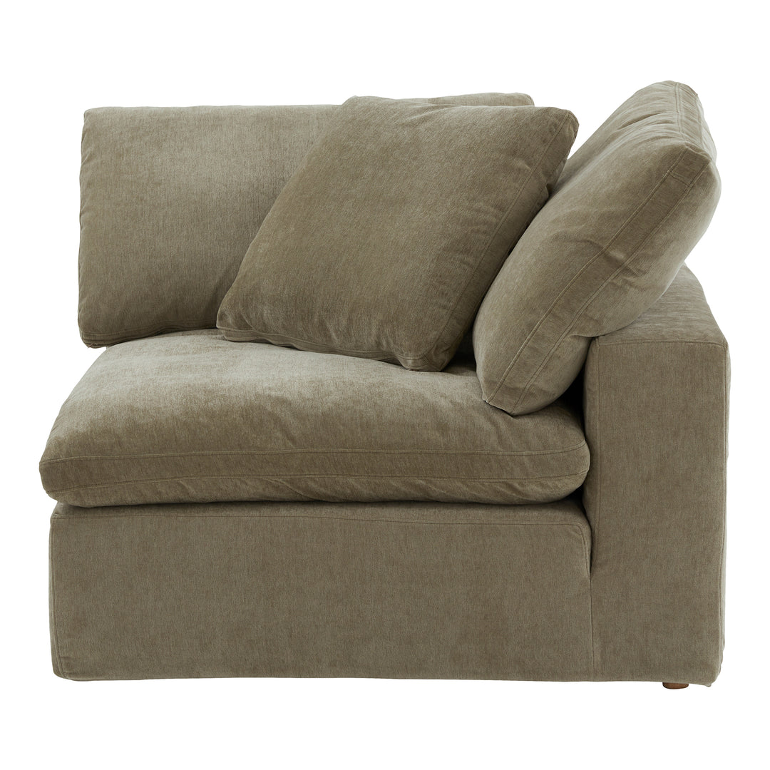 American Home Furniture | Moe's Home Collection - Clay Corner Chair Performance Fabric Desert Sage