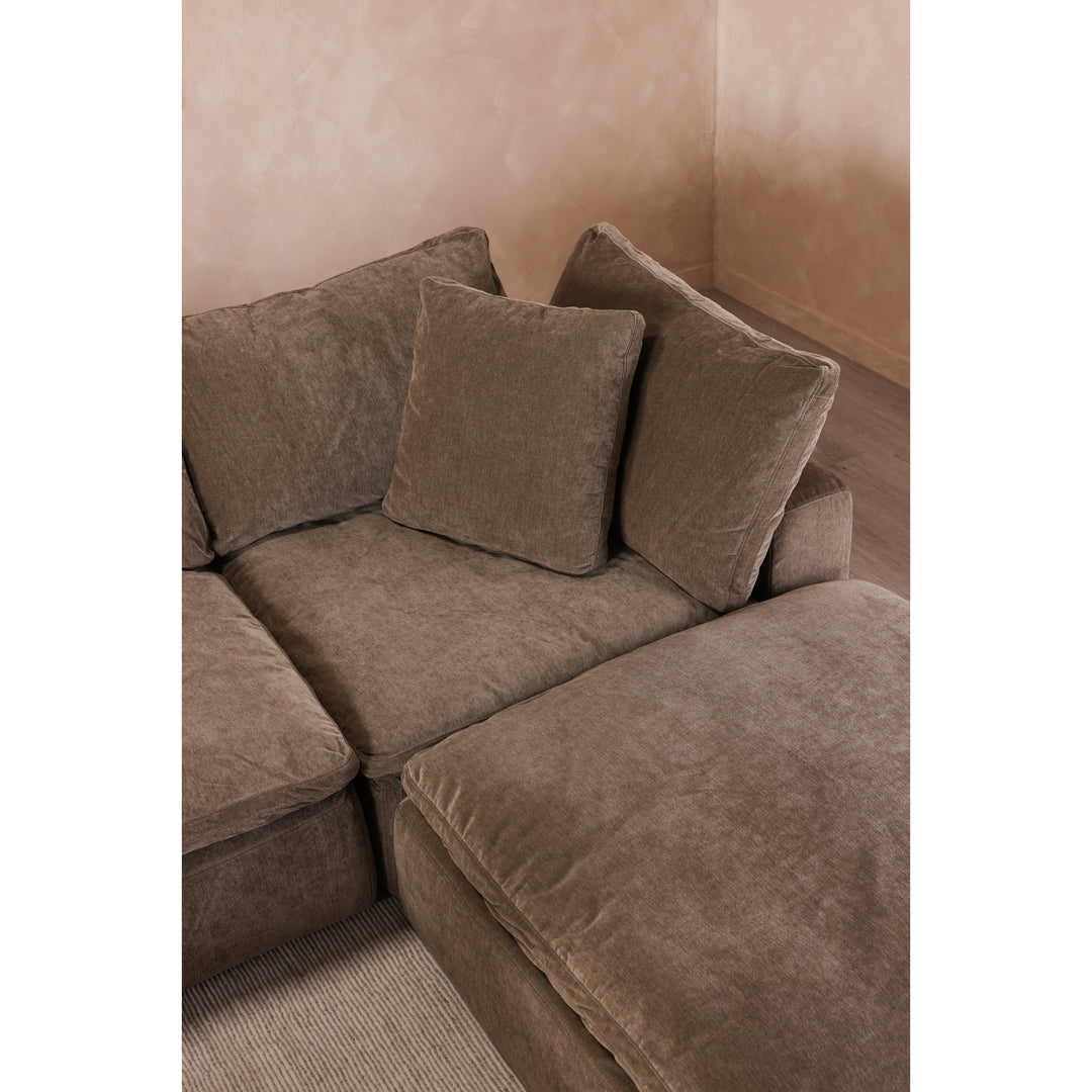 American Home Furniture | Moe's Home Collection - Clay Corner Chair Performance Fabric Desert Sage