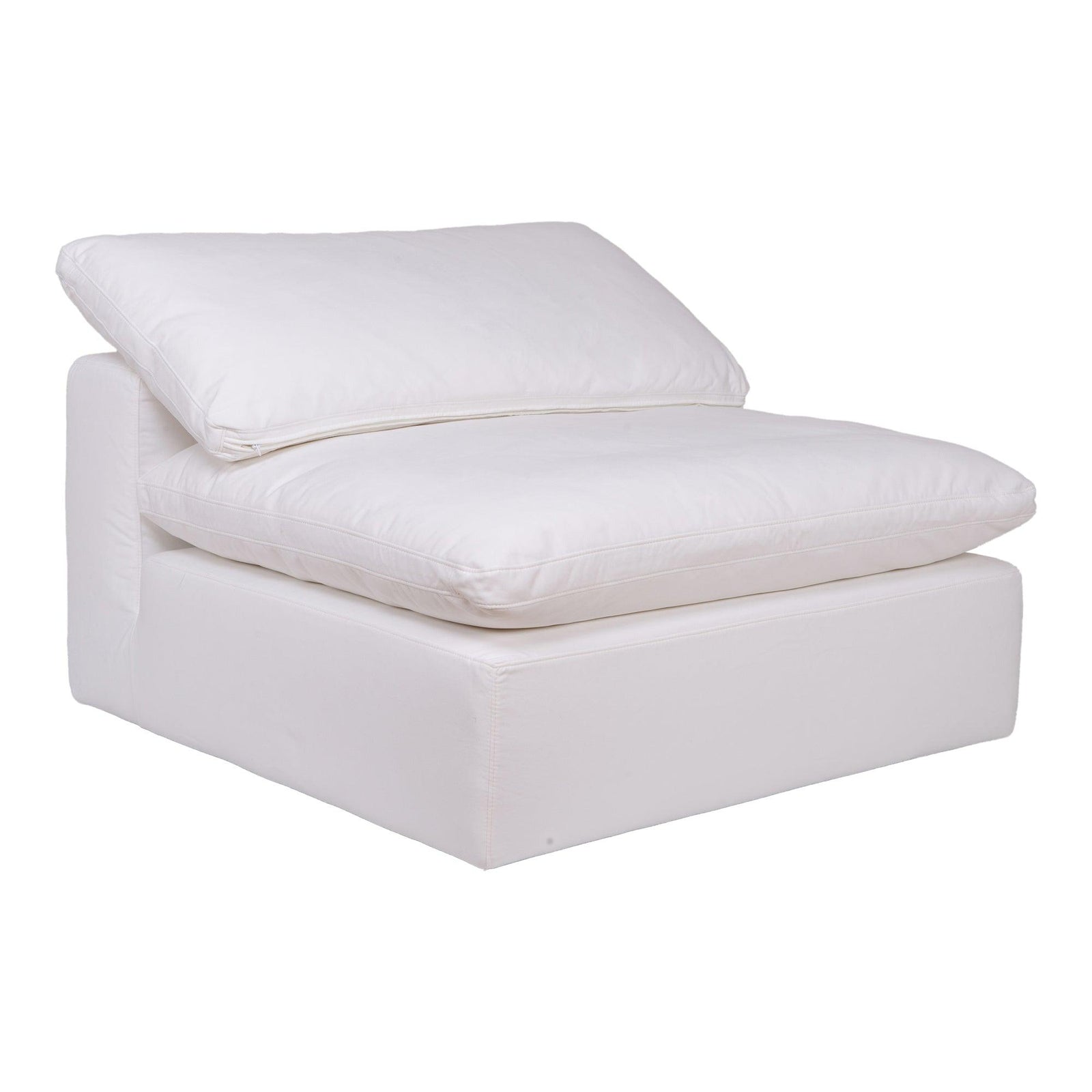 Moe's Home Collection - Clay Slipper Chair Performance Fabric White - YJ-1001-05 | American Home Furniture