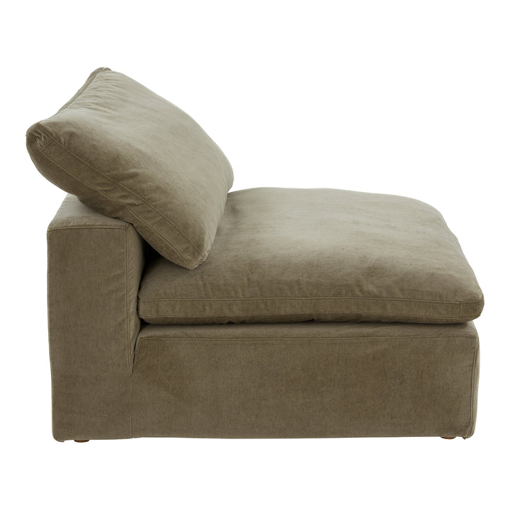 American Home Furniture | Moe's Home Collection - Clay Slipper Chair Performance Fabric Desert Sage