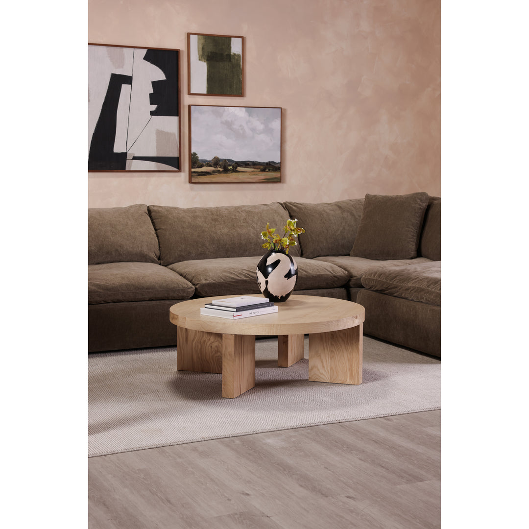 American Home Furniture | Moe's Home Collection - Clay Slipper Chair Performance Fabric Desert Sage